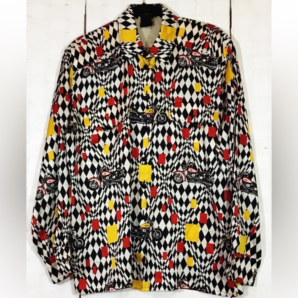 Vintage Escada Silk Button-Up